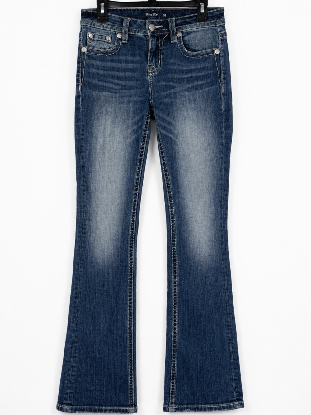 Miss Me Mid Rise Boot Bootcut Dreamcatcher Feather Jeans 26 34